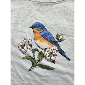 VTG Eastern Bluebird Shirt, XL (Fits More Like a L) Liberty Graphics Cotton